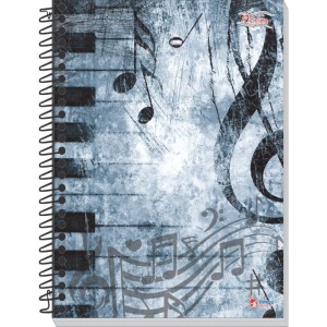 Caderno Musica 8 Capas 64 Folhas 63g. Univ.-081671-29329