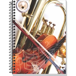 Caderno Musica 8 Capas 64 Folhas 63g. Univ.-081671-47966