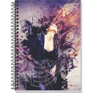 Caderno Musica 8 Capas 64 Folhas 63g. Univ.-081671-54607