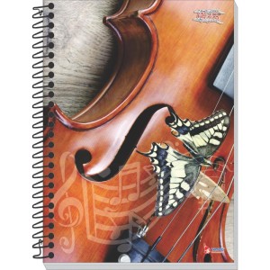 Caderno Musica 8 Capas 64 Folhas 63g. Univ.-081671-86104