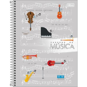 Caderno Musica Universitario Capa Dura 80fls.-084377-43520