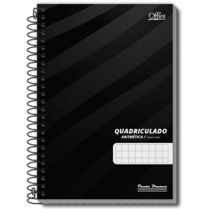 Caderno Quadriculado 1/4 7x7mm 80f Espiral Office Cd-087185-22919