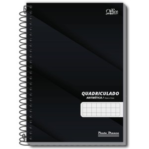 Caderno Quadriculado 1/4 7x7mm 80f Espiral Office Cd-087185-56119