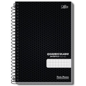 Caderno Quadriculado 1/4 7x7mm 80f Espiral Office Cd-087185-79804