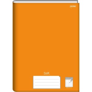 Caderno Quadriculado 1/4 Stiff 96fls 1x1mm Cd Laranja-109423-65341