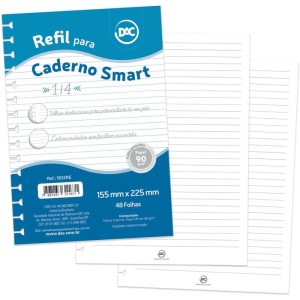 Caderno/refil Smart Colegial Branco 48f-102897-45402