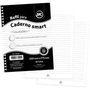 Caderno/refil Smart Universitario Branco 48f-102898-29133