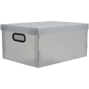 Caixa Organizadora Grande 42x31x20cm. Cristal-056113-24719