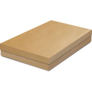 Caixa Para Presente Com Tampa Retangular Kraft G 37x25x5,5cm-034225-79247