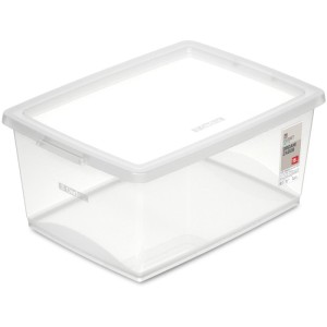 Caixa Plastica Multiuso Cristal 15l 30x41x18,6cm C/tra-068204-34895