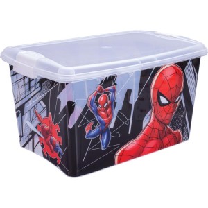 Caixa Plastica Multiuso Homem Aranha C/trava 46l.-105276-13849