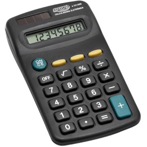 Calculadora De Bolso 8 Dig. 11,3x6,5x2,10cm Preta-096194-38933