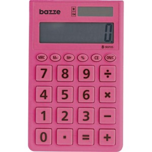 Calculadora De Bolso 8 Dig. Bazze Rosa-090192-16723