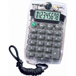 Calculadora De Bolso 8 Dig. Pc033 Transparente-073219-13944