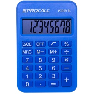 Calculadora De Bolso 8 Digitos Azul-096668-45197