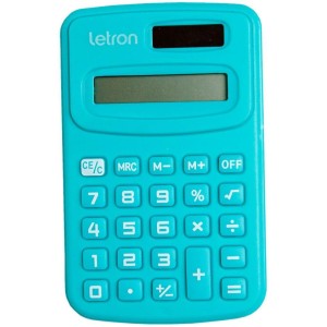 Calculadora De Bolso 8 Digitos Azul Com Bateria-106828-98164