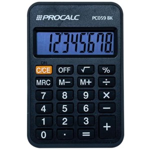 Calculadora De Bolso 8 Digitos Preta-096670-66558