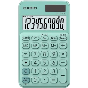 Calculadora De Mesa 10 Dig. Verde Sol/bat.fun.h/tx-085461-18951