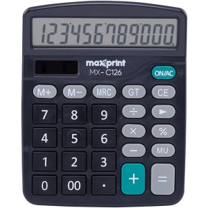 Calculadora De Mesa 12 Dig Mx-c 126 Preta-106369-81992