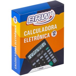 Calculadora De Mesa 12 Dig. 14,8x11,9x3,8cm Preta-096192-83068