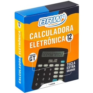 Calculadora De Mesa 12 Dig. 18x14x4cm Preta-096191-47187