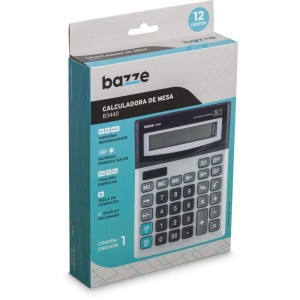 Calculadora De Mesa 12 Dig. Bazze B3440 Metalica-090194-14667