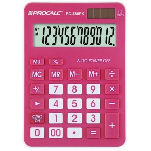 Calculadora De Mesa 12 Dig. Grd Pink Pc286 Pk-052295-22351