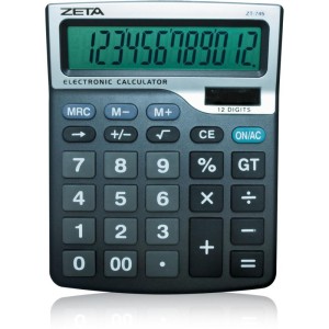 Calculadora De Mesa 12 Dig. Zeta Visor Grd Pr.sol-033995-28353