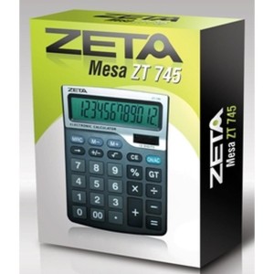 Calculadora De Mesa 12 Dig. Zeta Visor Grd Pr.sol-033995-38604