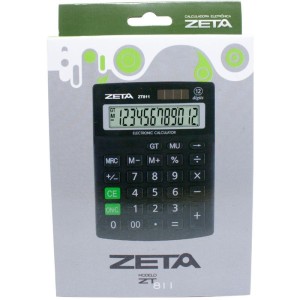 Calculadora De Mesa 12 Dig. Zeta Zt811 Preta-052001-81003