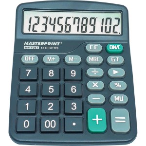 Calculadora De Mesa Mp 1087 12 Dig. Preta Pilha-101005-80877