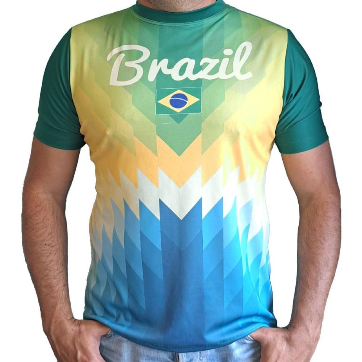 Camiseta Da Copa Do Mundo Camiseta Brasil Verde P