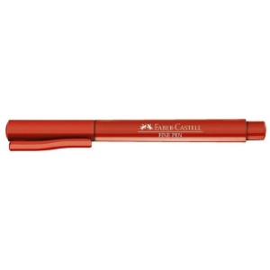 Caneta Com Ponta Porosa Fine Pen 0,4mm Ultra Fina Verm-011917-20857