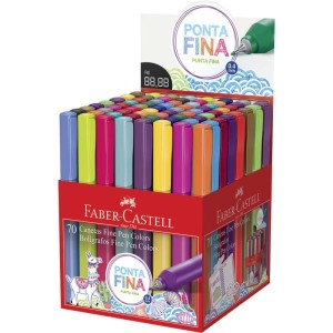 Caneta Com Ponta Porosa Fine Pen Colors Cores Sortidas