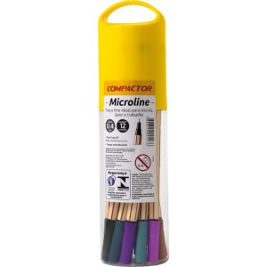 Caneta Com Ponta Porosa Microline 0,4mm 12 Cores-034860-77910