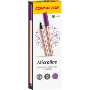 Caneta Com Ponta Porosa Microline 0,4mm Lilas-104697-16920