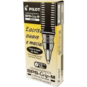 Caneta Esferografica Bps-grip-m 1.0mm Preta-001478-89623