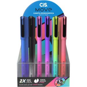 Caneta Esferografica Cis Move 0.7mm 8 Cores-061074-63738