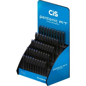 Caneta Esferografica Cis Pentonic 0,7mm Az/pt Retr.-087653-28054