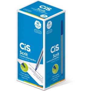 Caneta Esferografica Cis Scrit 0,7mm Azul-066556-40409