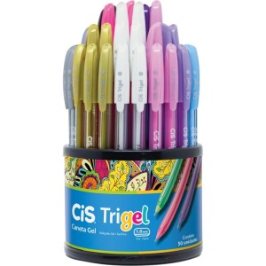 Caneta Gel Cis Trigel 1,0mm 12 Cores-087655-38622