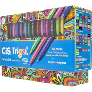 Caneta Gel Cis Trigel 60 Cores-081440-13514