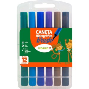 Caneta Hidrografica Brush 12cores-081410-87921