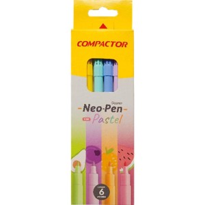 Caneta Hidrografica Neo-pen Gigante 06 Cores Paste-079037-24907