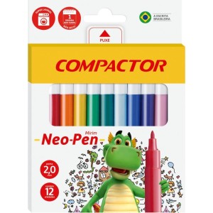 Caneta Hidrografica Neo-pen Mirim 12 Cores-001623-29165