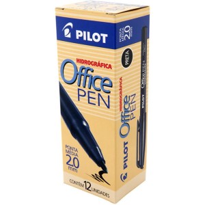 Caneta Hidrografica Office Pen 2.0mm Preta-008947-31635