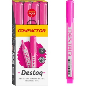 Caneta Marca Texto Destaq Fluorescente Rosa-097700-23968