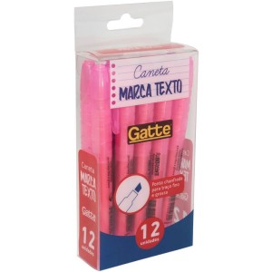 Caneta Marca Texto Gatte Rosa 4mm-102828-70940
