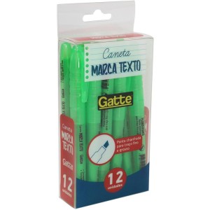 Caneta Marca Texto Gatte Verde 4mm-102826-14206