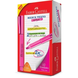 Caneta Marca Texto Grifpen Rosa-062713-15743